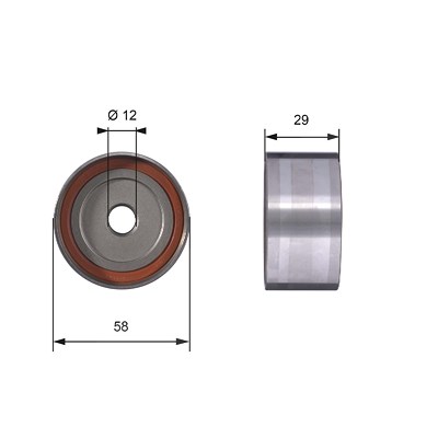 Gates Umlenk-/Führungsrolle, Zahnriemen [Hersteller-Nr. T42025] für Toyota von GATES