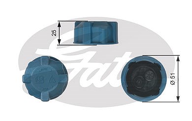 Gates Verschlussdeckel, Kühlmittelbehälter [Hersteller-Nr. RC220] für Alfa Romeo, Fiat, Lancia von GATES