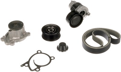 Gates Wasserpumpe + Keilrippenriemensatz [Hersteller-Nr. KP17PK1570] für Dacia, Mercedes-Benz, Nissan, Renault von GATES