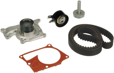 Gates Wasserpumpe + Zahnriemensatz [Hersteller-Nr. KP15712XS] für Dacia, Mercedes-Benz, Nissan, Renault von GATES