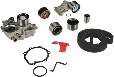 Gates Wasserpumpe + Zahnriemensatz [Hersteller-Nr. KP25612XS-3] für Subaru von GATES