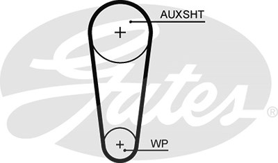 Gates Zahnriemen [Hersteller-Nr. 5682XS] für Audi, Cupra, Seat, Skoda, VW von GATES