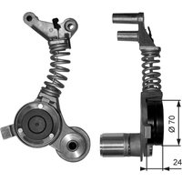 Riemenspanner, Keilrippenriemen GATES T38406 von Gates