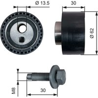 Spannrolle, Zahnriemen GATES T41282 von Gates