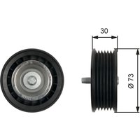 Umlenk-/Führungsrolle, Keilrippenriemen GATES T36435 Umlenk-/Führungsrolle, Keilrippenriemen GATES T36435 von Gates