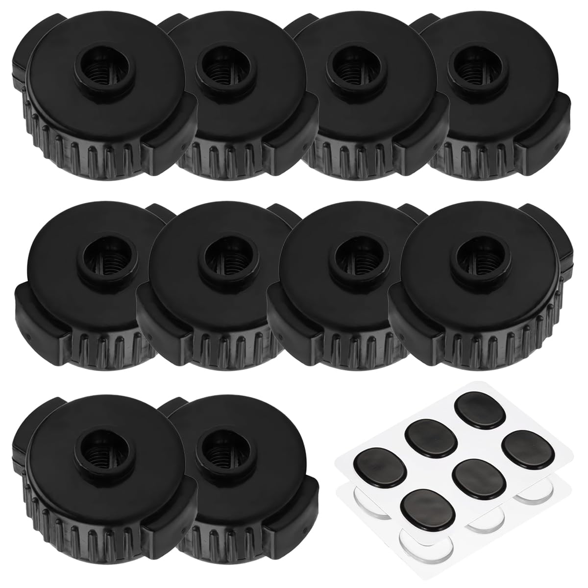 GATSUZG 10 Stück 8mm Quick-Release Cymbal Nuts, Schwarz Kunststoff Becken Verschlüsse Cymbal Toppers Cymbal Mate Zubehör Drum Replacement Parts für Percussion Drum Kits, mit Drum Gel Pads GATSUZG 10 Stück 8mm Quick-Release Cymbal Nuts, Schwarz Kunststoff Becken Verschlüsse Cymbal Toppers Cymbal Mate Zubehör Drum Replacement Parts für Percussion Drum Kits, mit Drum Gel Pads von GATSUZG