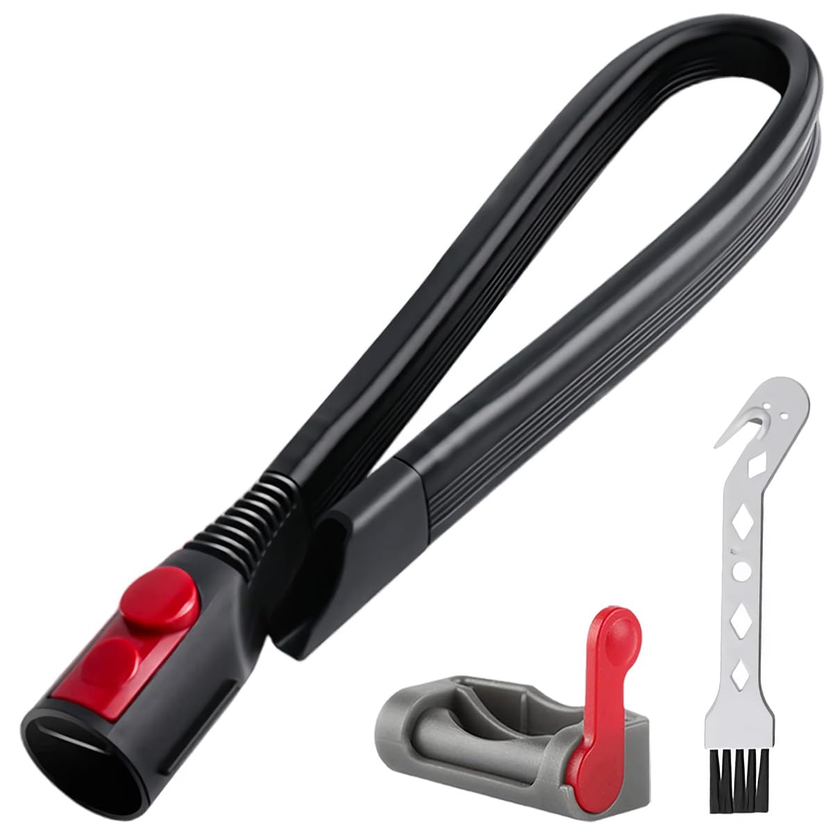 GATSUZG Flexible Fugendüse für Dyson V15 V12 V11 V10 V8 V7 Gen5 Staubsauger, 58 cm/1,9 ft extra lange Flachdüse, Verlängerungsdüse, Zubehör zum Reinigen unter Möbeln, mit Abzugssperre, Bürste GATSUZG Flexible Fugendüse für Dyson V15 V12 V11 V10 V8 V7 Gen5 Staubsauger, 58 cm/1,9 ft extra lange Flachdüse, Verlängerungsdüse, Zubehör zum Reinigen unter Möbeln, mit Abzugssperre, Bürste von GATSUZG