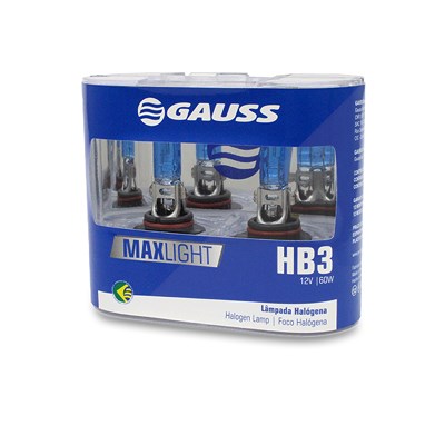 Gauss 1x Doppelblister Glühlampe HB3 [Hersteller-Nr. 9005CBI-HCB] für Alfa Romeo, Alpina, Audi, BMW, Cadillac, Chevrolet, Chrysler, Citroën, Daihatsu, von GAUSS