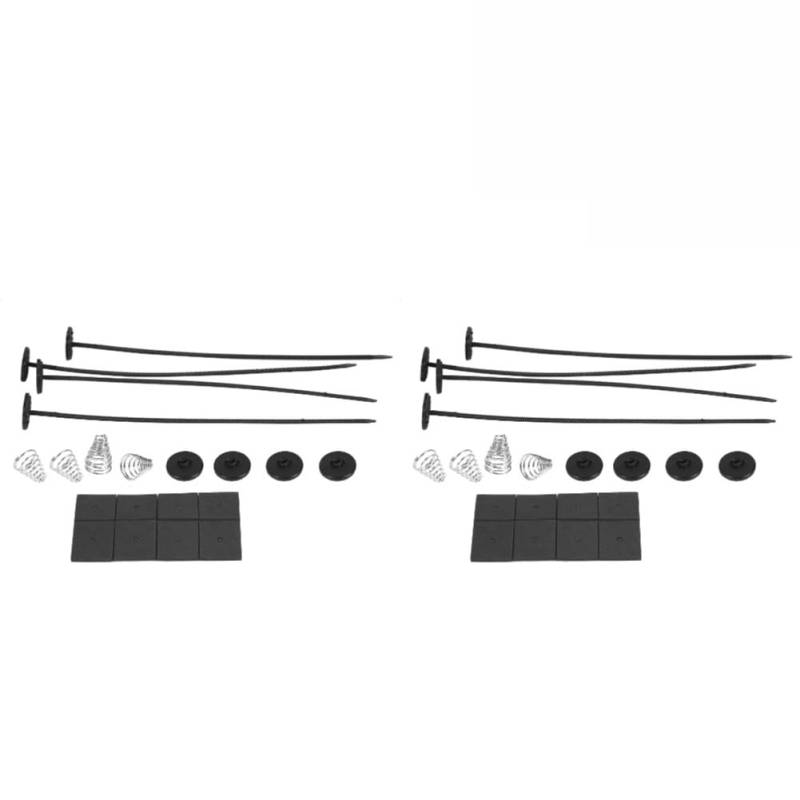 Kühler 1-10Set Lüftermontagesatz Für Auto-Elektroheizkörper, Befestigungsbänder, Befestigungsklammern, 4 X Gurte, 8 X Kissenpolster Kühlerband(2 Pcs) von GAYCLG