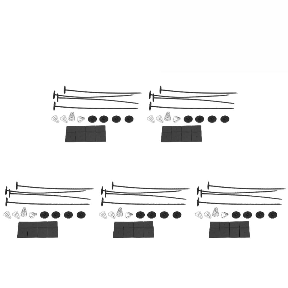 Kühler 1-10Set Lüftermontagesatz Für Auto-Elektroheizkörper, Befestigungsbänder, Befestigungsklammern, 4 X Gurte, 8 X Kissenpolster Kühlerband(5 Pcs) von GAYCLG