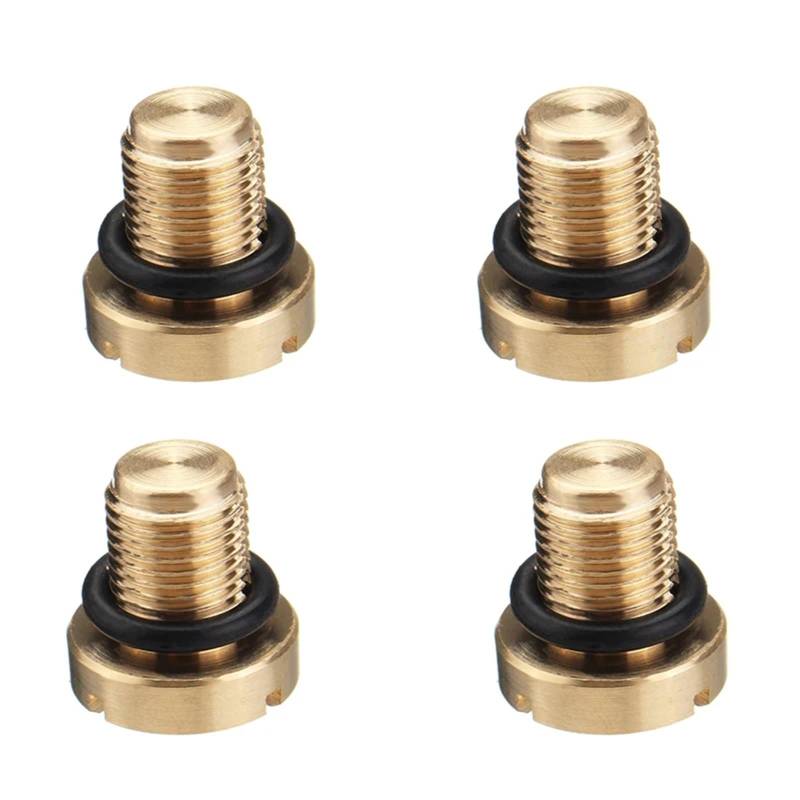Kühler 17111712788 11537793373 4Pcs Kupfer Kühler Überlauf Kühlmittel Expansion Tank Entlüftungs Schraube Messing Fit Für BMW E36 E39 E46 Kühlerband von GAYCLG