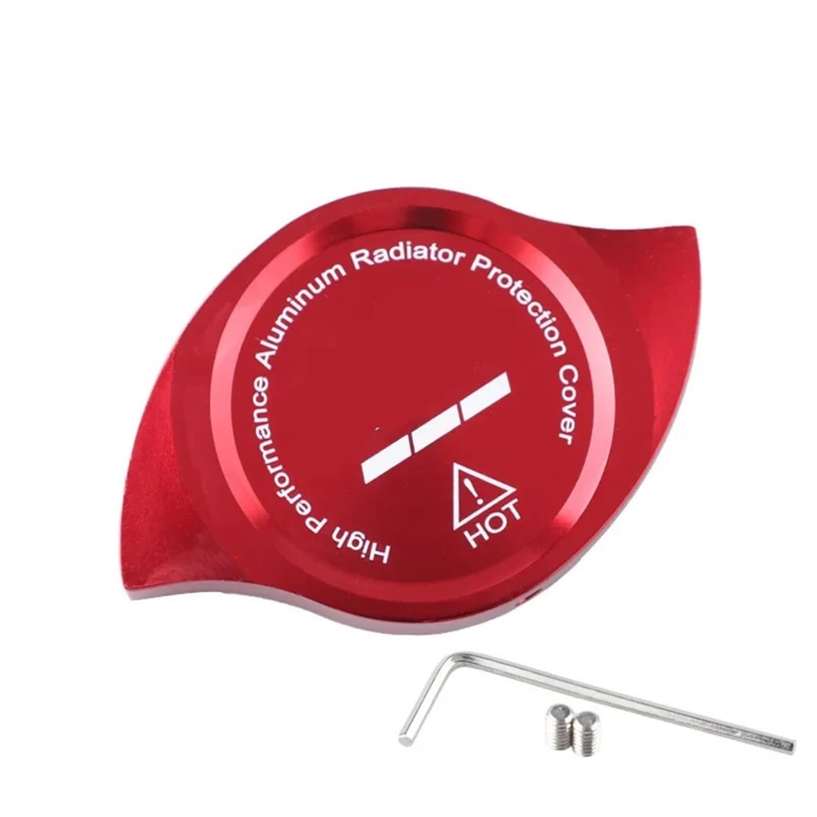 Kühler Aluminium Heizkörper Schutz Kappe Abdeckung Fit für HONDA Accord Civic CR-V CR-Z CRX City Jazz Prelude Kühlerband(Red) von GAYCLG