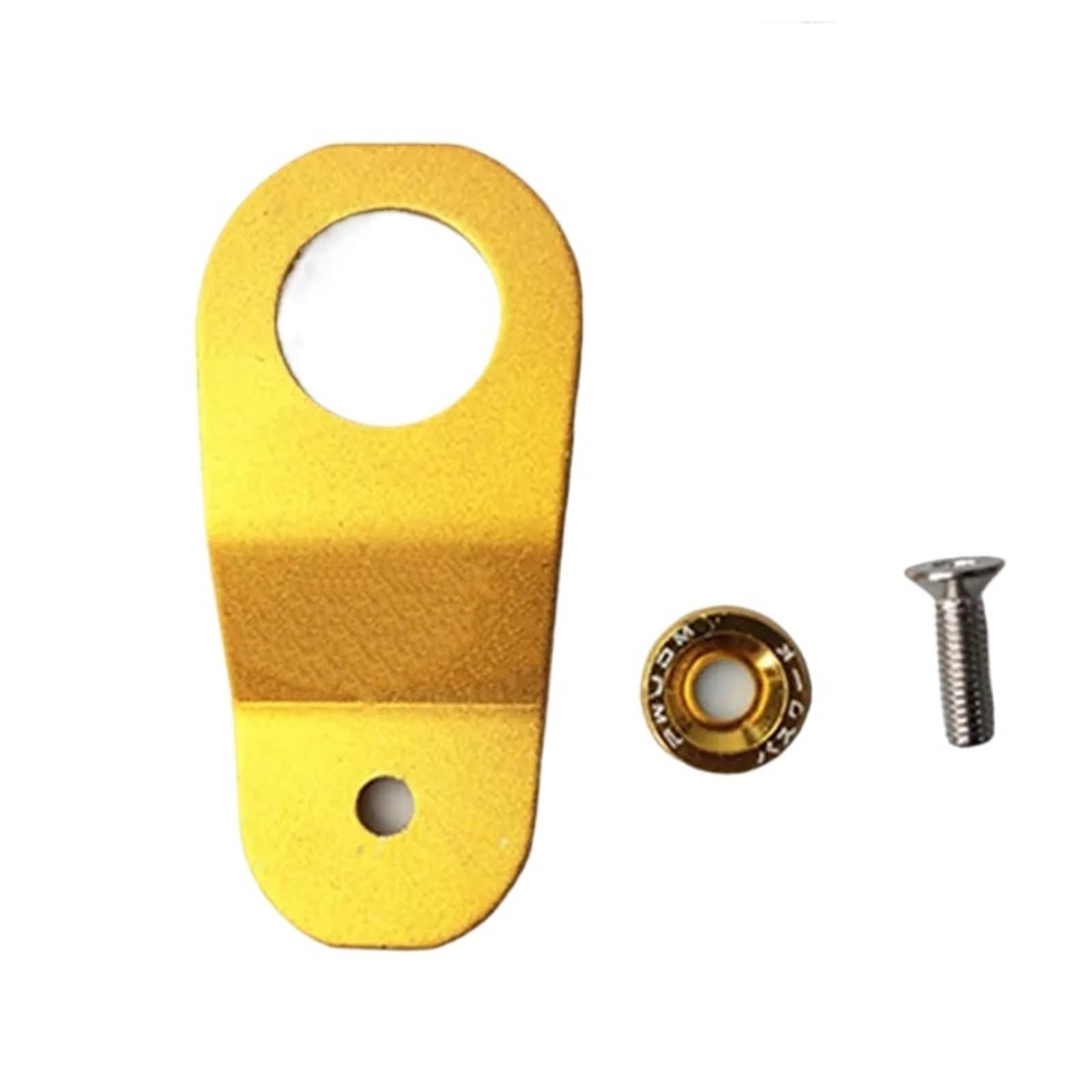 Kühler Aluminium-Kühlerstreben-Kit Im JDM-Stil Für Honda Fit Für Civic EK AP DC 96-00, Kühlhalterung, Autokühler RS-HR004 Kühlerband(Gold) von GAYCLG