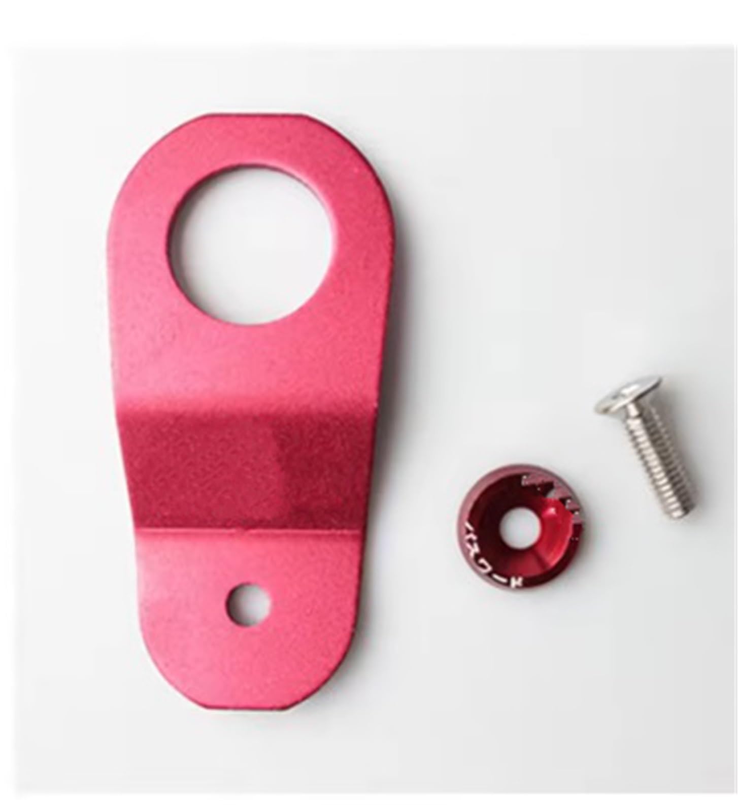 Kühler Aluminium-Kühlerstreben-Kit Im JDM-Stil Für Honda Fit Für Civic EK AP DC 96-00, Kühlhalterung, Autokühler RS-HR004 Kühlerband(Red) von GAYCLG
