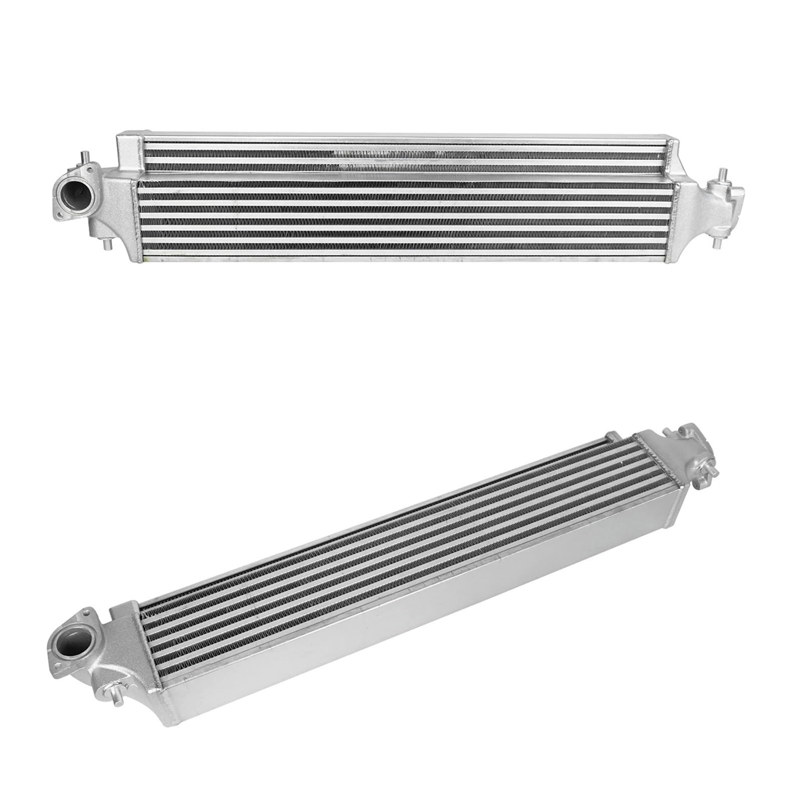 Kühler Auto-Ladeluftkühler-Upgrade-Kit Für Honda Civic FC/FK 1.0T 1.5T Turbo 2016-2021, Direkter Ersatz-Ladeluftkühler Kühlerband(Silver) von GAYCLG