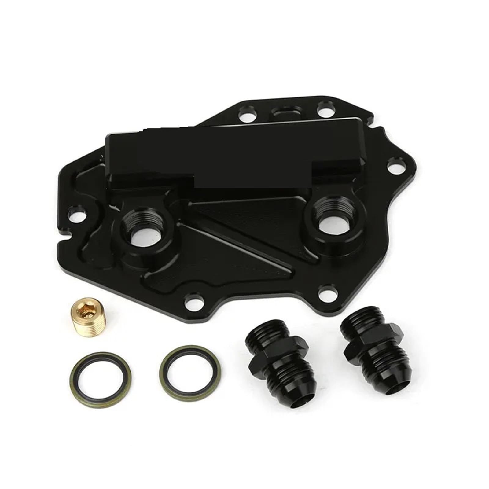 Kühler Auto Motorölkühler Modifikation Kühler Für BMW G Serie B48TU 2,0 T Ölkühlung Sandwich Platte Adapter BB-OCA-115 Kühlerband(AN8 Fitting) von GAYCLG