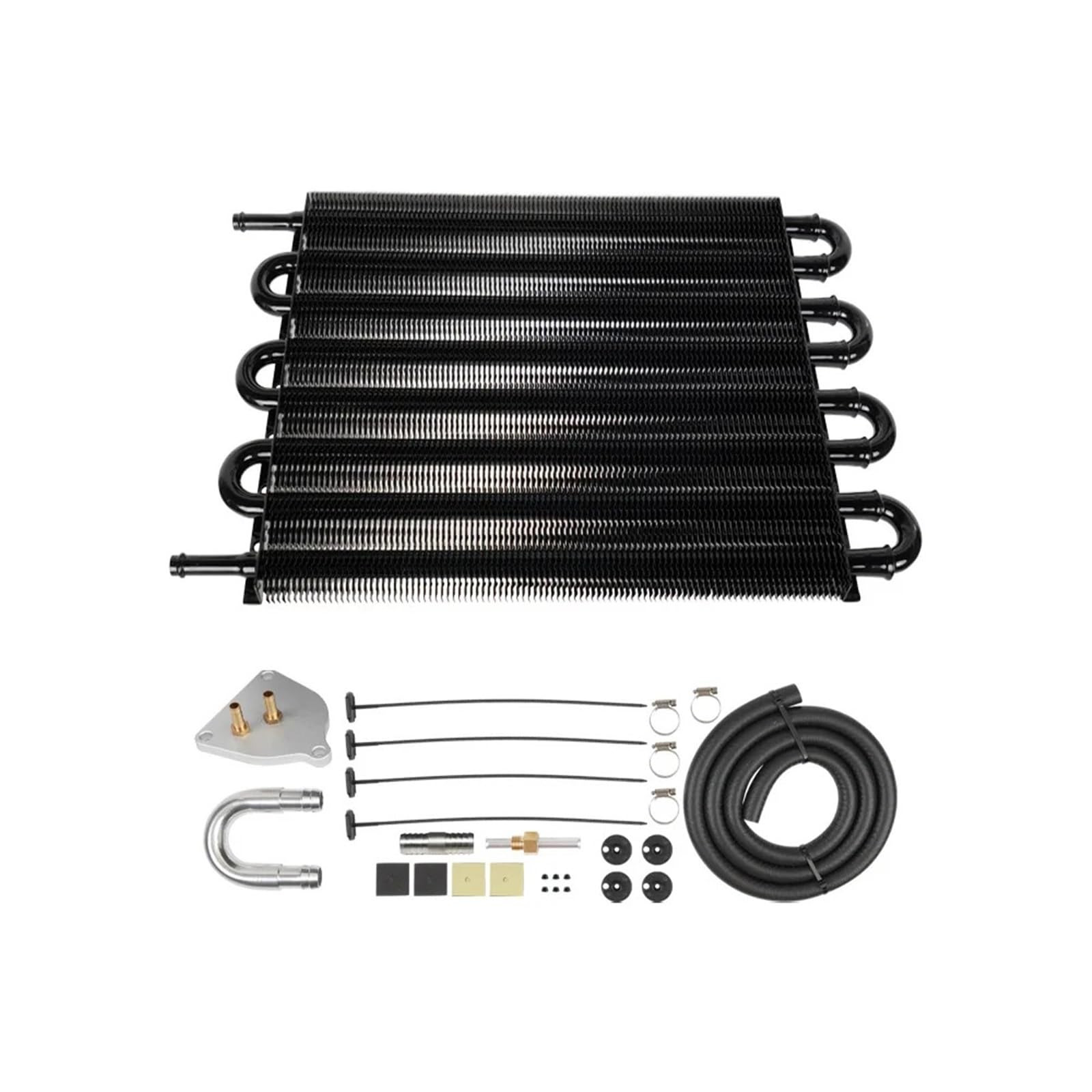 Kühler Kit Kühler Swap Renegade Toro Argo Fit Für Jeep Fiat Finish Kühlerband(Black) von GAYCLG