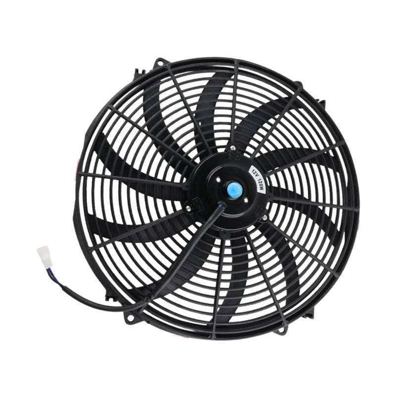Kühler Motorkühlerlüfter Autos Klimaanlage Reparatur Gebogene Klinge Universal Zubehör Teil Kühlerkühlung Kühlerband(16inch 12V120V) von GAYCLG