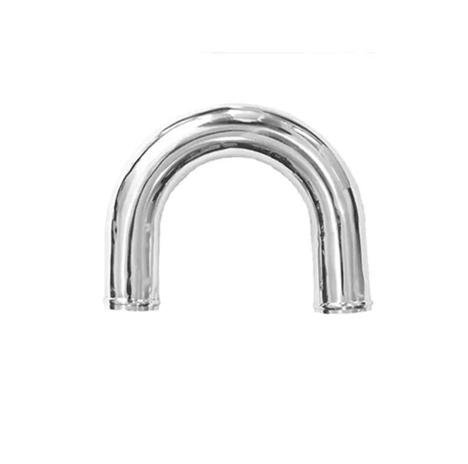 Kühler Universal Aluminium Rohr 51mm Rohr Racing Auto Ladeluftkühler Cold Air Intake 0/45/90/180 Grad L/S Typ 500mm Kühlerband(51mm 180) von GAYCLG