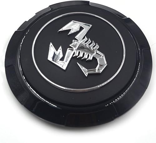 4 Stück Auto Radnabenkappen für Abarth 500C 2010-2014, Auto Radkappen mit Logo Stark Langlebig Einfaches und Elegantes Design Auto Zubehör 60mm,B von GBEDIKMS