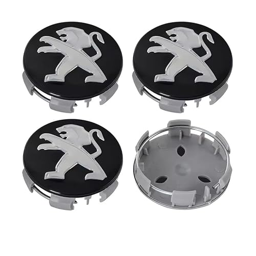 4 Stück Auto Radnabenkappen für Peugeot 206 207 307 308 3008 4008 5008 GT-LINE, Auto Radkappen mit Logo Stark Langlebig Einfaches und Elegantes Design Auto Zubehör 60mm,B 4 Stück Auto Radnabenkappen für Peugeot 206 207 307 308 3008 4008 5008 GT-LINE, Auto Radkappen mit Logo Stark Langlebig Einfaches und Elegantes Design Auto Zubehör 60mm,B von GBEDIKMS