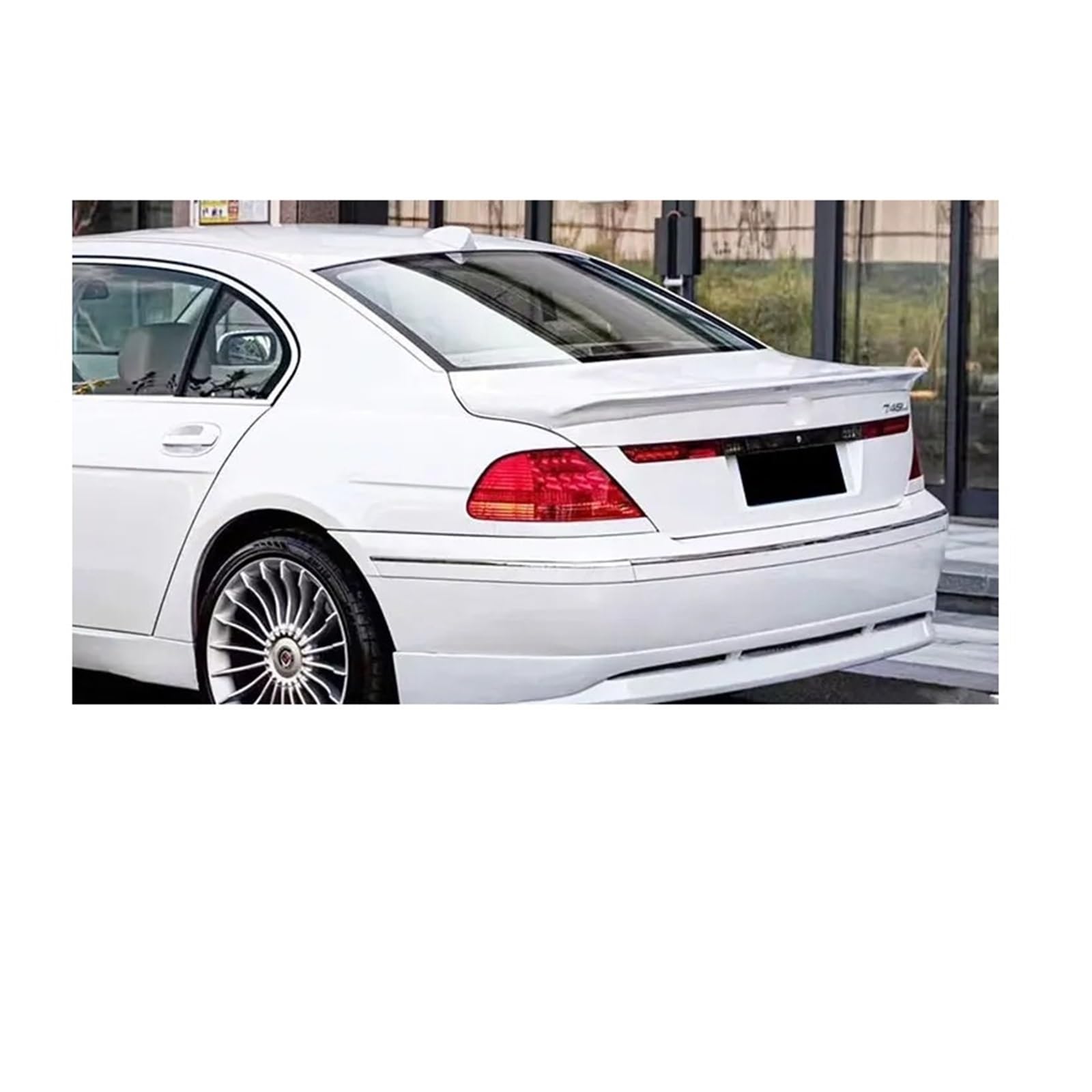 Dachspoiler Für 7er E66 2002-2008 Heckspoiler Heckspoiler Lippe Heckspoiler Flügel Später Bühne Heckflügel Heckflügel Spoiler(White) von GBGWRMRYX