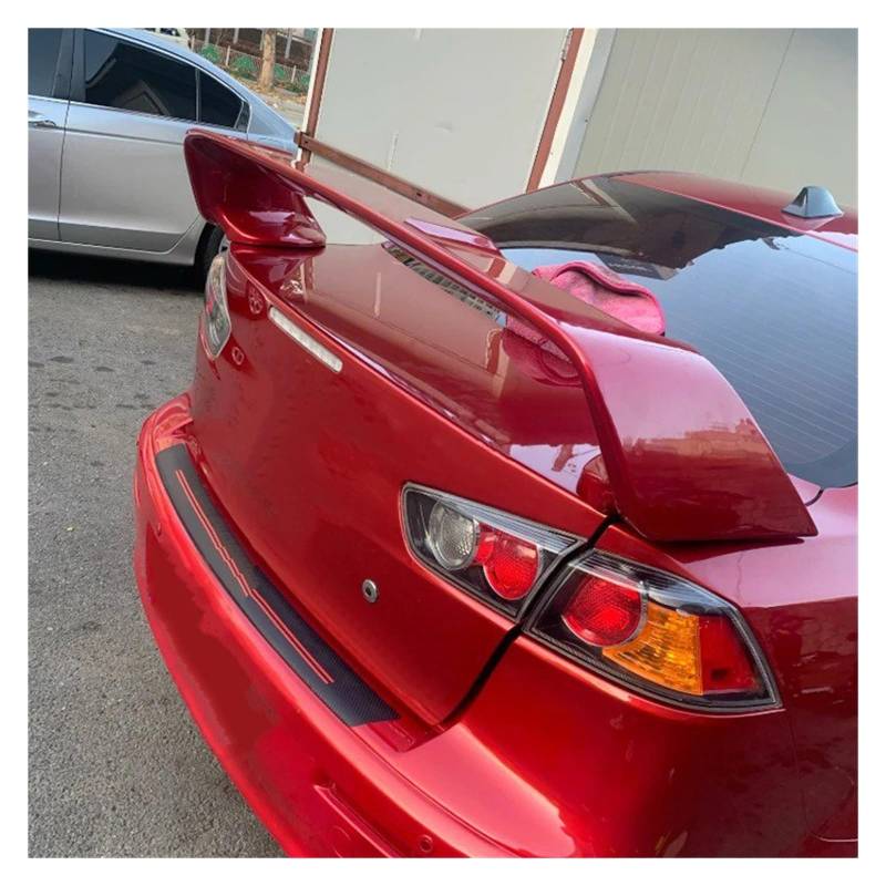 Dachspoiler Für Lancer Für EVO 2008-2015 Auto Schwanz Flügel Dekoration Hinten Stamm Spoiler Flügel Heckflügel Spoiler(Red) von GBGWRMRYX