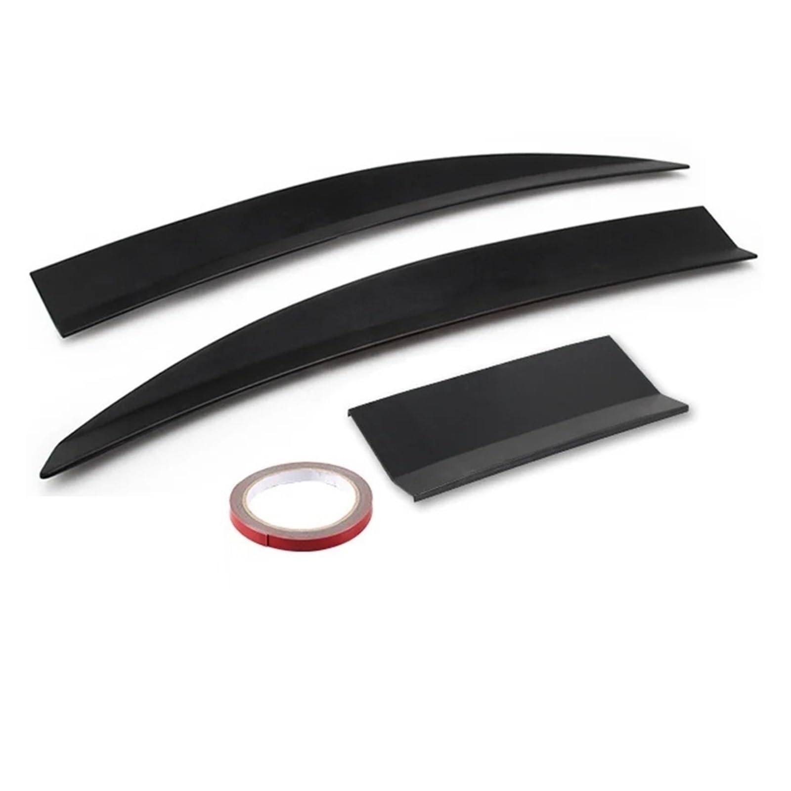 Dachspoiler Für Tesla Für KIA Für Hyundai 3Pcs 115-125Cm Universal Schwarz Kofferraum Heckspoiler Spoiler Autozubehör Heckflügel Spoiler(Black) von GBGWRMRYX