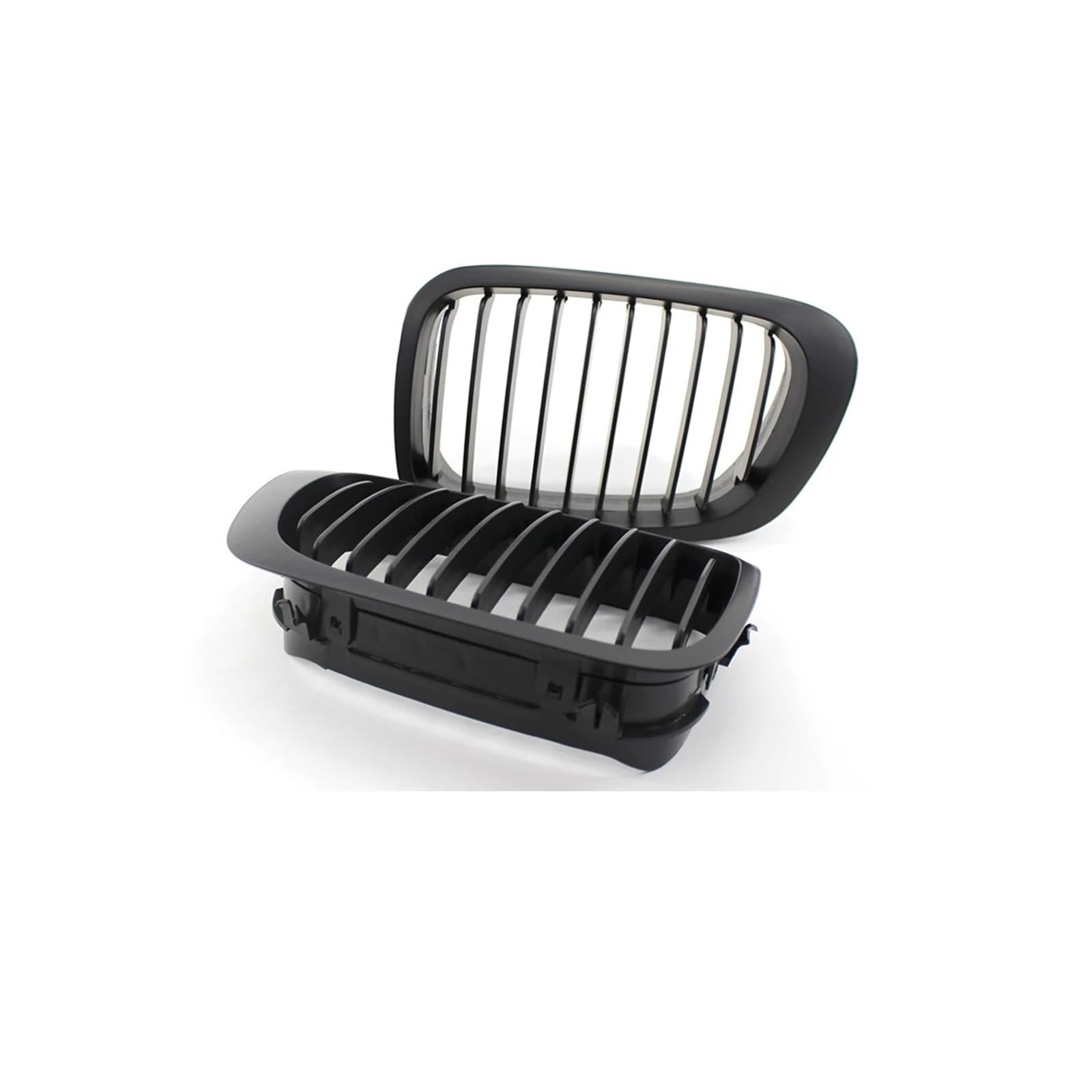 Kühlergrill 2 Stücke Für 3Serie E46 320i 328i 330i 1998-2001 Auto Front Nierengrill Racing Grille Glanz Schwarz Kühlergrill Vorne(2 Door Matte Black) von GBGWRMRYX
