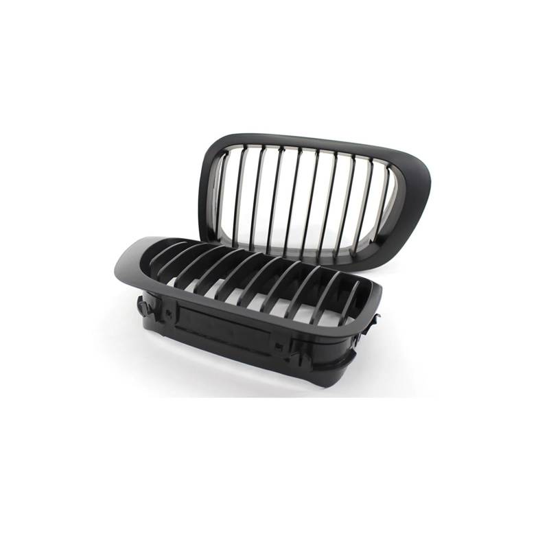 Kühlergrill 2 Stücke Für 3Serie E46 320i 328i 330i 1998-2001 Auto Front Nierengrill Racing Grille Glanz Schwarz Kühlergrill Vorne(2 Door Matte Black) von GBGWRMRYX