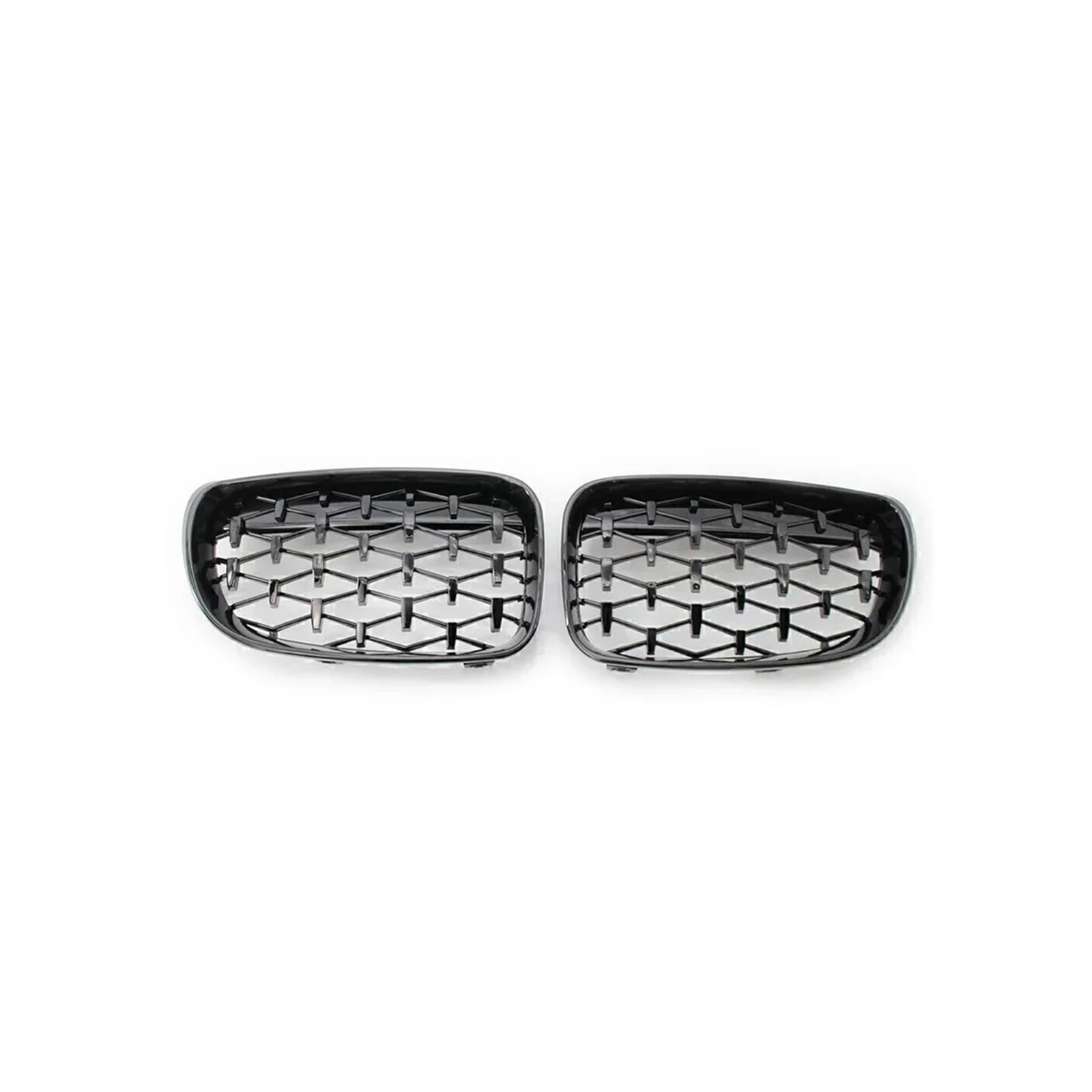 Kühlergrill Für 1Serie E81 E87 128I 130I 135I 2008-2011 Schwarz Glänzend Grills Abdeckung Vorderer Unterer Stoßfängergrill Kühlergrill Vorne(Chrome Silver) von GBGWRMRYX