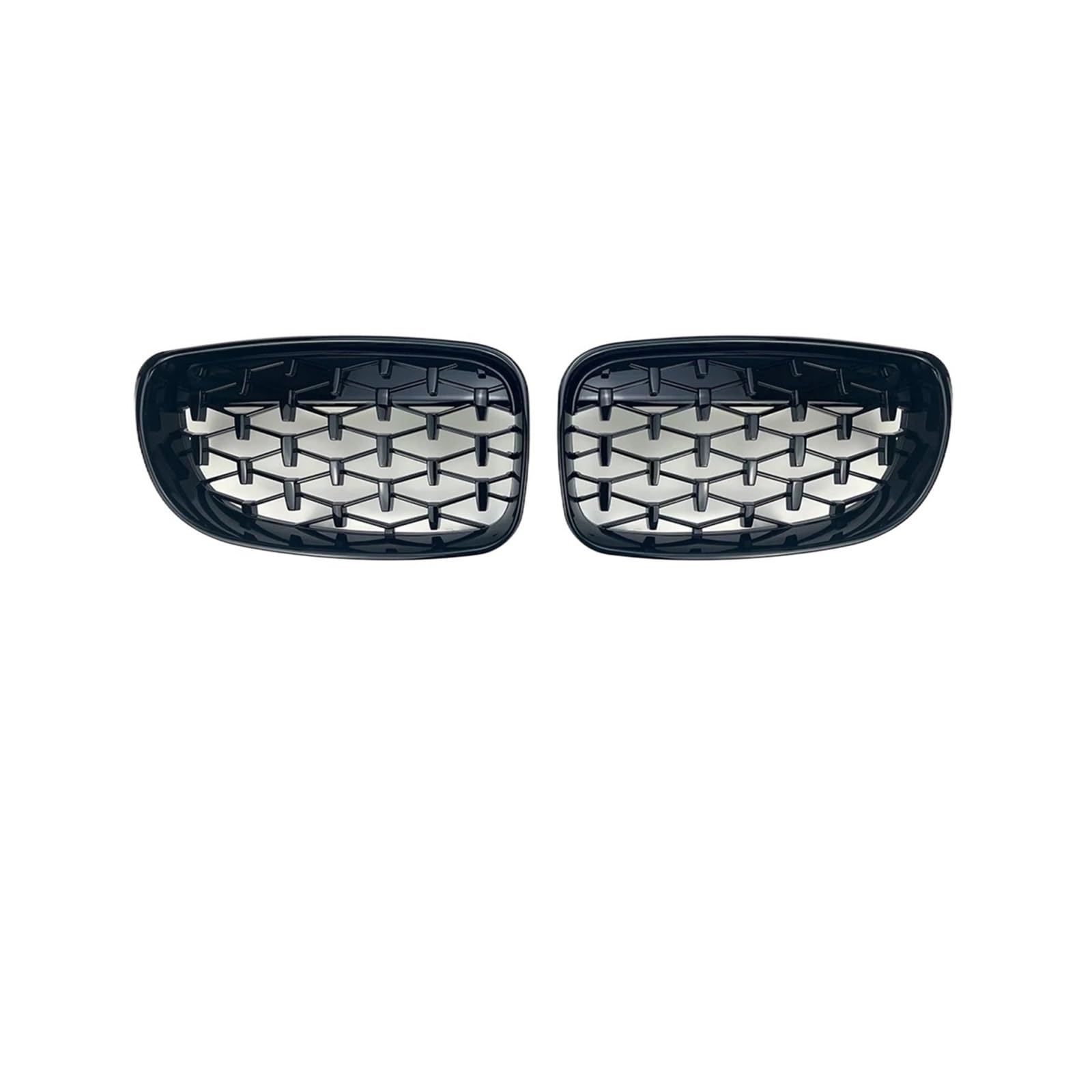 Kühlergrill Für 1Serie E81 E87 E82 E88 120i 120d 130i 135i 2007-2011 Auto Front Kühlergrill Grill Gitter Tuning Kühlergrill Vorne(D All Black) von GBGWRMRYX