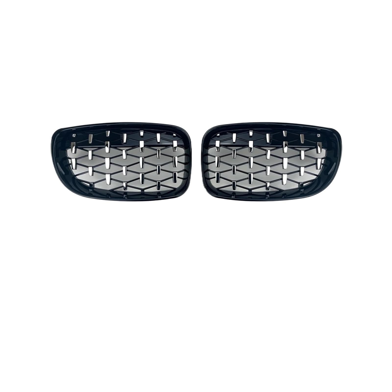 Kühlergrill Für 1Serie E81 E87 E82 E88 120i 120d 130i 135i 2007-2011 Auto Front Kühlergrill Grill Gitter Tuning Kühlergrill Vorne(D Black-Silvery) von GBGWRMRYX