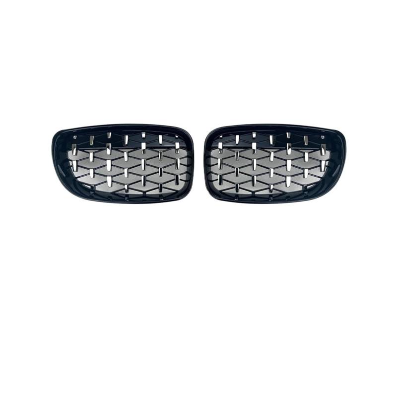 Kühlergrill Für 1Serie E81 E87 E82 E88 120i 120d 130i 135i 2007-2011 Auto Front Kühlergrill Grill Gitter Tuning Kühlergrill Vorne(D Black-Silvery) von GBGWRMRYX
