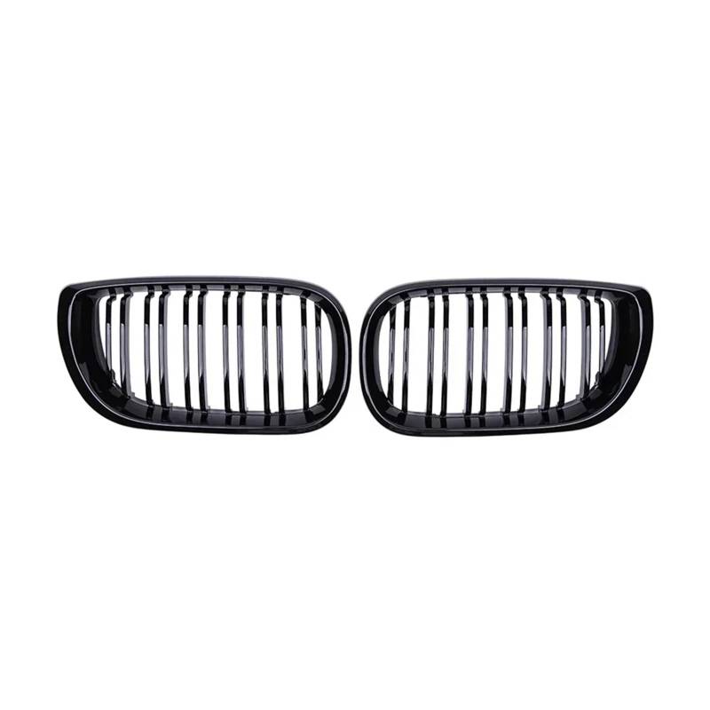 Kühlergrill Für 3Serie E46 2002-2005 Auto-Frontnierengrill Glänzend Schwarz Doppellamellen-Motorhaubengrill Renngrills Kühlergrill Vorne von GBGWRMRYX