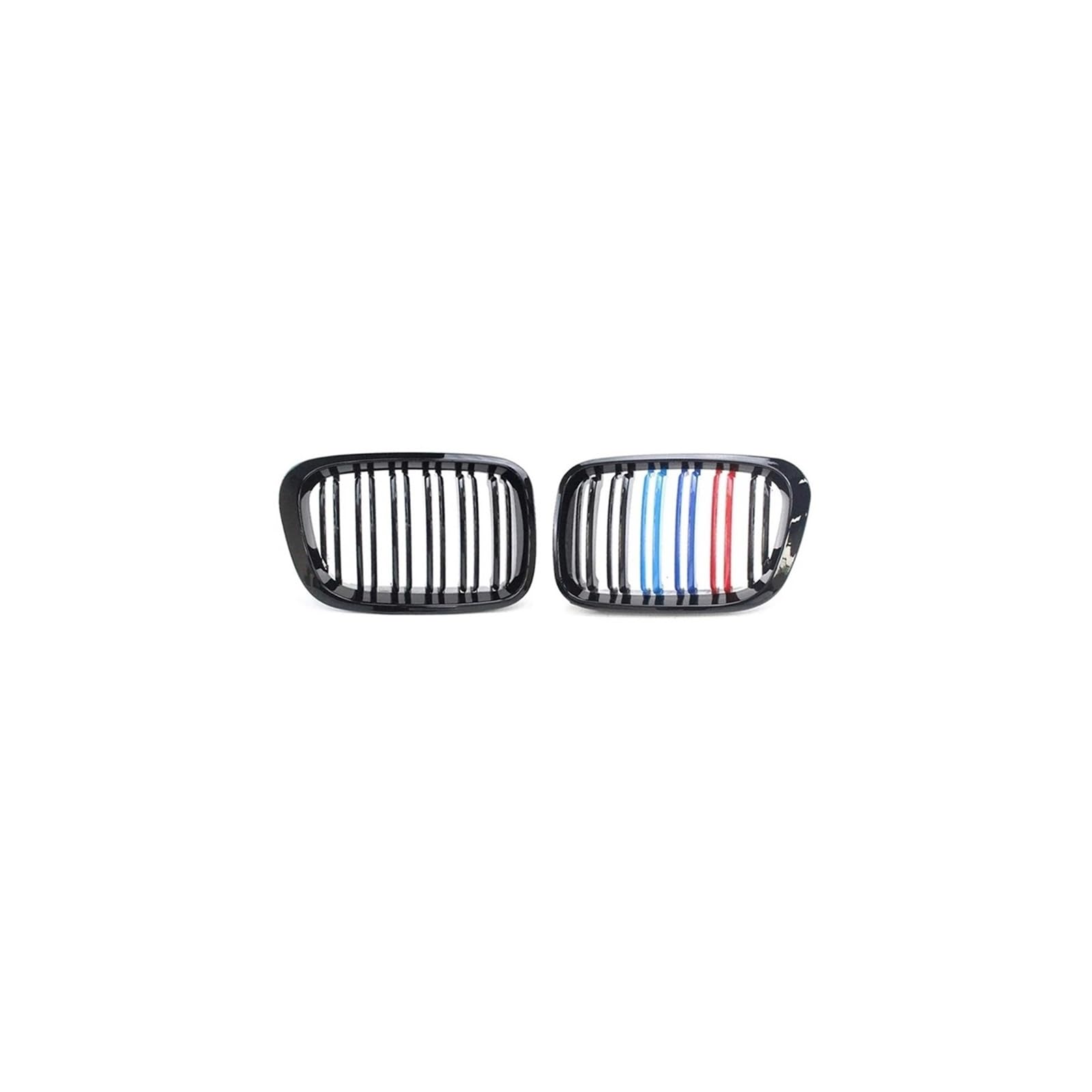 Kühlergrill Für 3Serie E46 320i 323i 325i 328i 330i 325Ci 1998-2001 Auto Frontstoßstangengitter Renngitter Kühlergrill Vorne(Double-3-Color) von GBGWRMRYX
