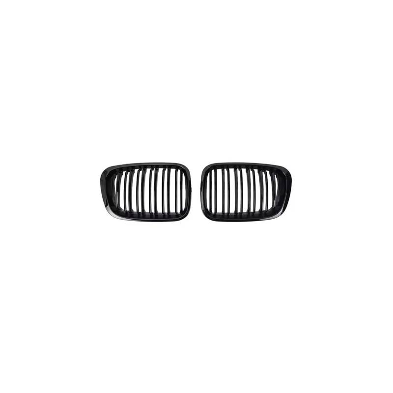 Kühlergrill Für 3Serie E46 320i 323i 325i 328i 330i 325Ci 1998-2001 Auto Frontstoßstangengitter Renngitter Kühlergrill Vorne(Double-Glossy Black) von GBGWRMRYX