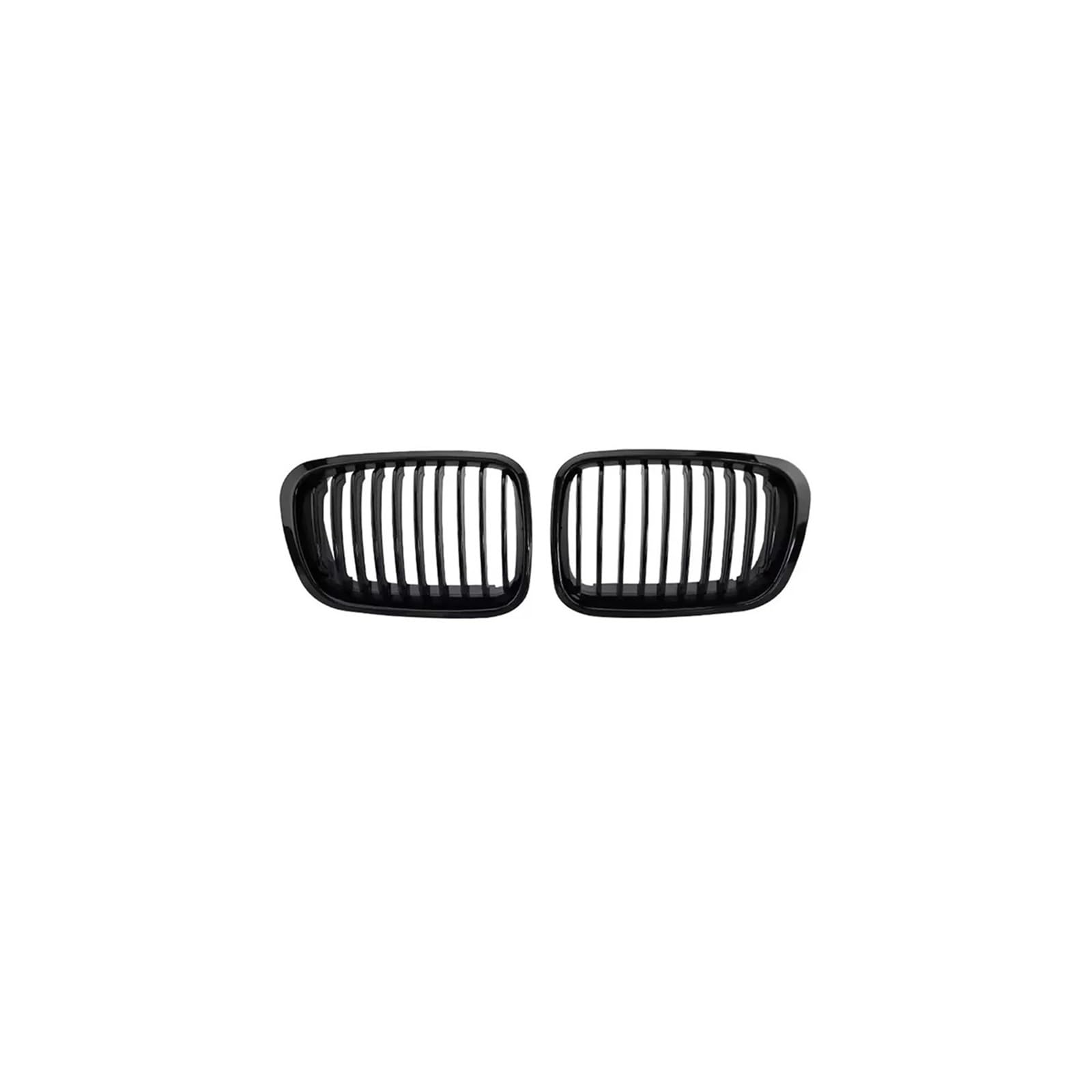 Kühlergrill Für 3Serie E46 320i 323i 325i 328i 330i 325Ci 1998-2001 Auto Frontstoßstangengitter Renngitter Kühlergrill Vorne(Single-Glossy Black) von GBGWRMRYX