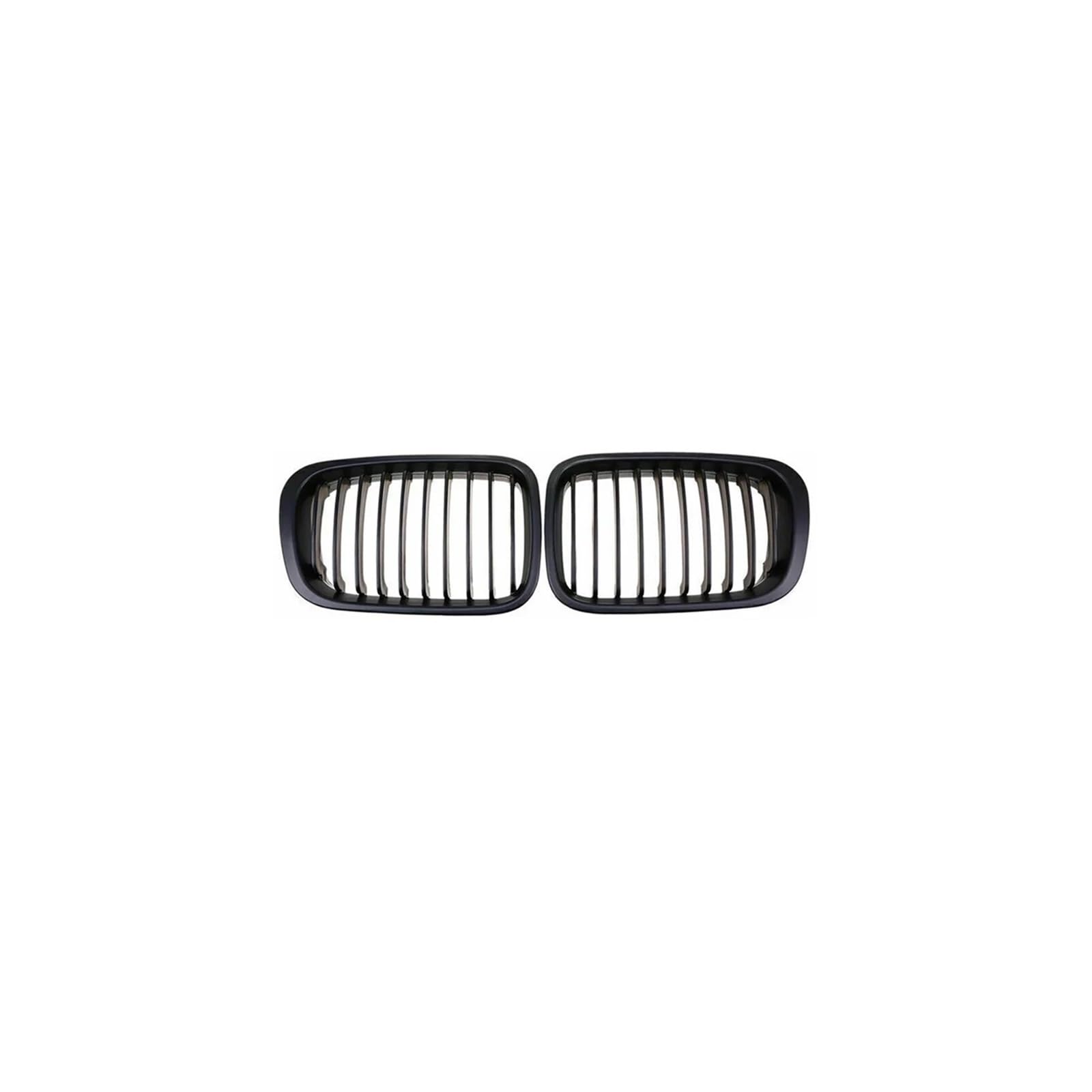 Kühlergrill Für 3Serie E46 320i 323i 325i 328i 330i 325Ci 1998-2001 Auto Frontstoßstangengitter Renngitter Kühlergrill Vorne(Single-Matte Black) von GBGWRMRYX