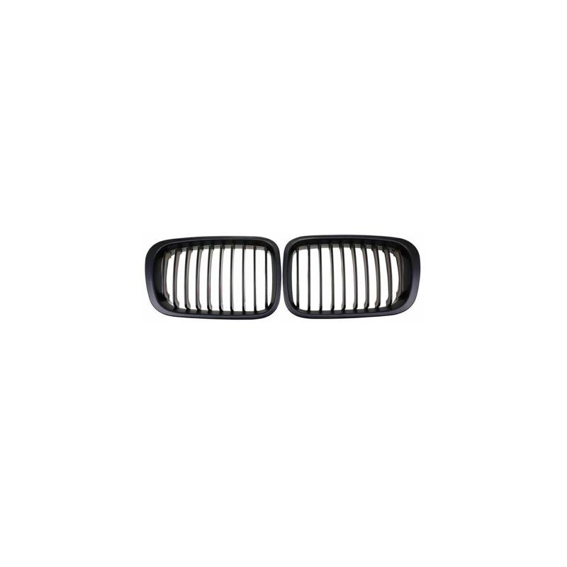 Kühlergrill Für 3Serie E46 320i 323i 325i 328i 330i 325Ci 1998-2001 Auto Frontstoßstangengitter Renngitter Kühlergrill Vorne(Single-Matte Black) von GBGWRMRYX
