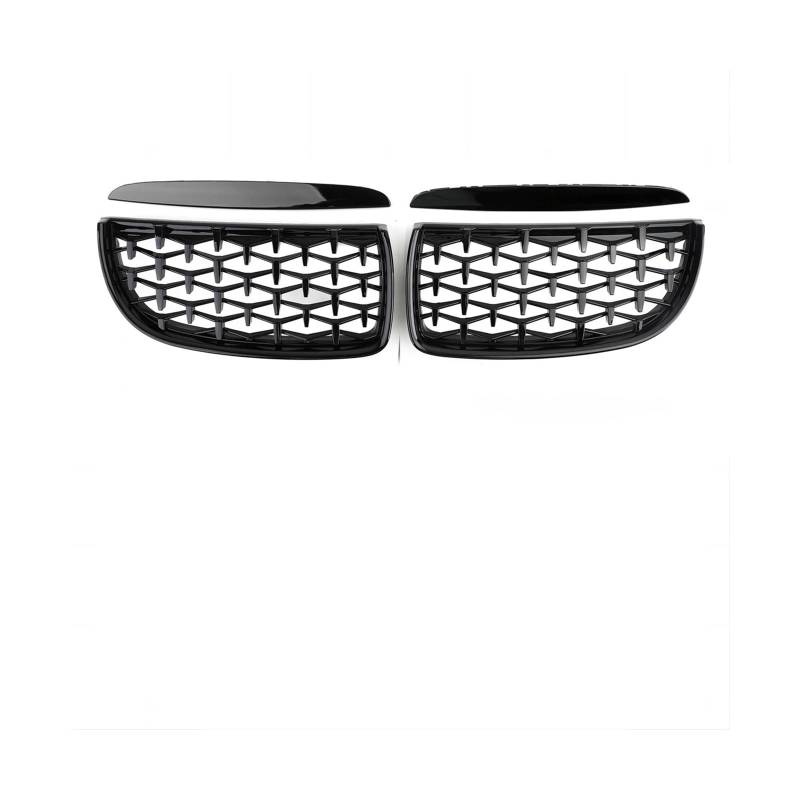 Kühlergrill Für 3Serie E90 E91 2005-2012 Auto Front Gloss Balck Grills Grille Diamant Kühlergrill Vorne(05-08 GBlack) von GBGWRMRYX