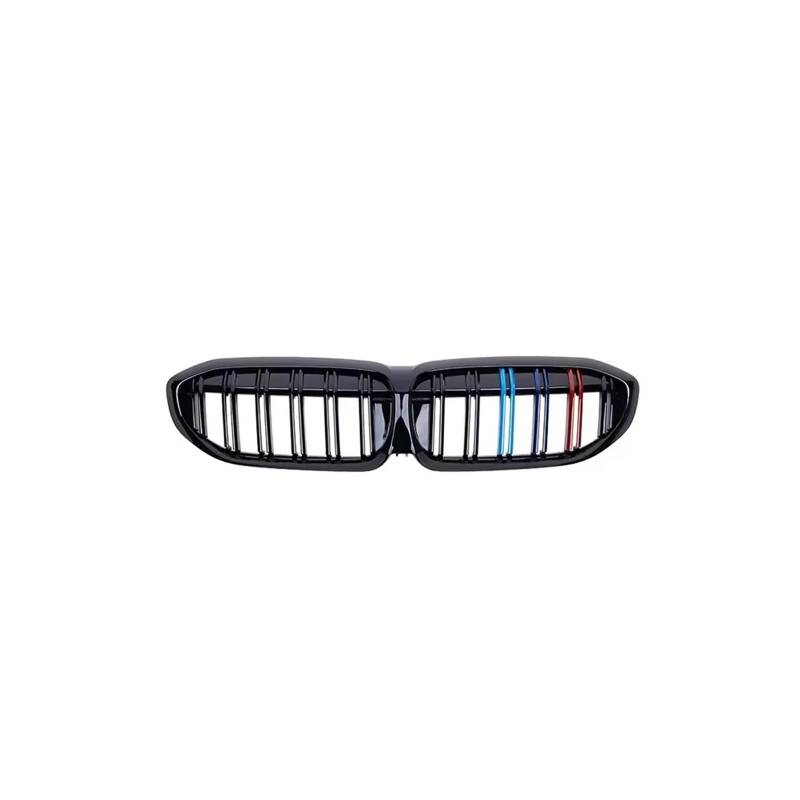 Kühlergrill Für 3Serie G20 G21 318i 320i 320d 330i 340i 340d 2019-2022 Auto Frontstoßstange Nierengrill Kühlergrill Vorne(Double-3-Color) von GBGWRMRYX