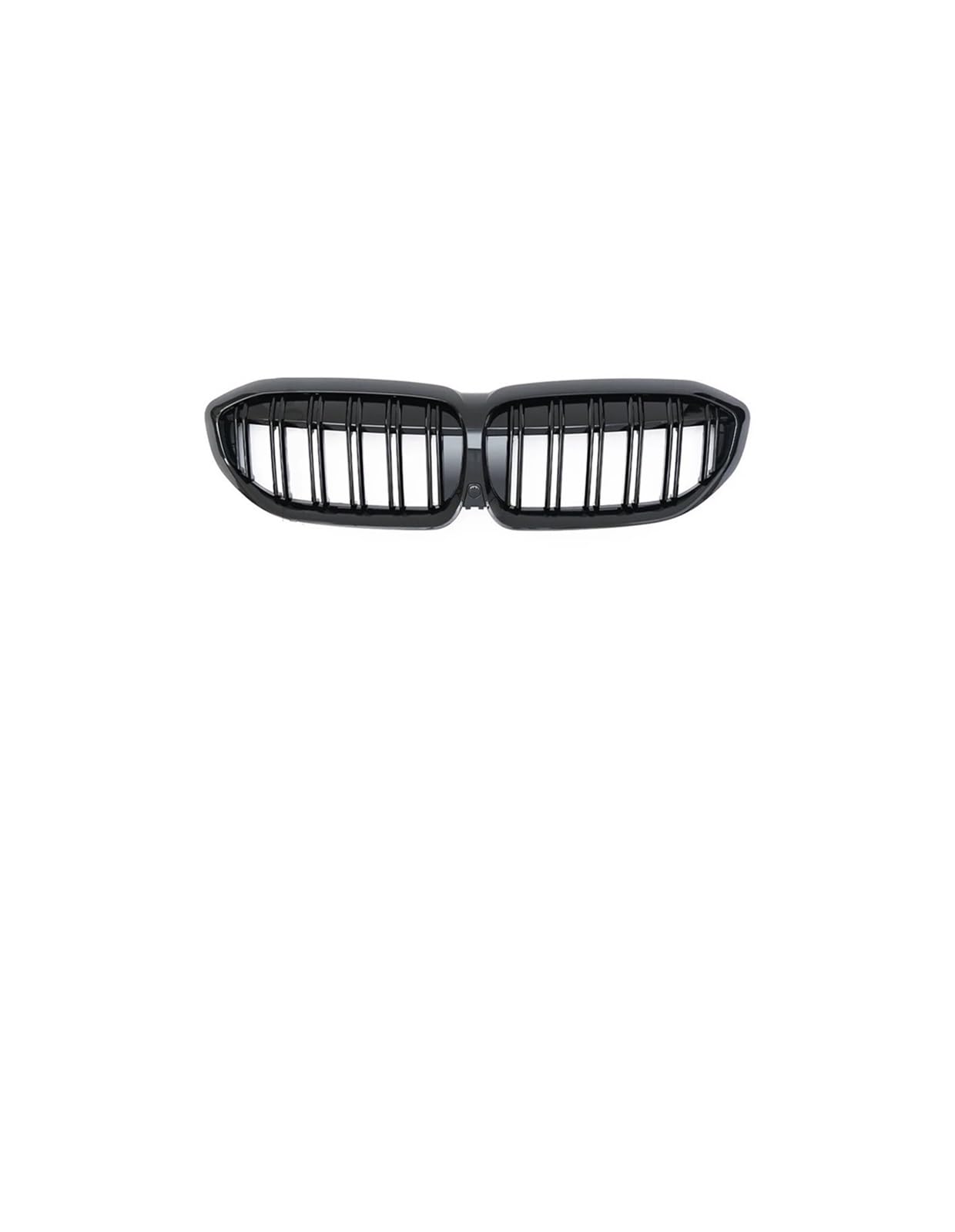 Kühlergrill Für 3Serie G20 G21 G28 2019-2020 Auto Frontstoßstange Haube Nierengrill Renngitter Kühlergrill Vorne(2 Slat Glossy Black) von GBGWRMRYX