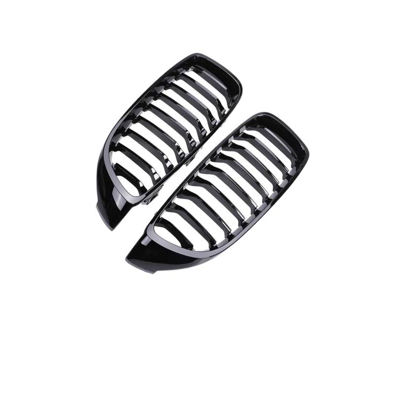 Kühlergrill Für 4 Series F32 F33 F36 F80 F82 2013-2020 Auto Vorderen Stoßfänger Nieren Glanz Schwarz Racing Grill Kühlergrill Vorne(Single 9 Gloss Black) von GBGWRMRYX