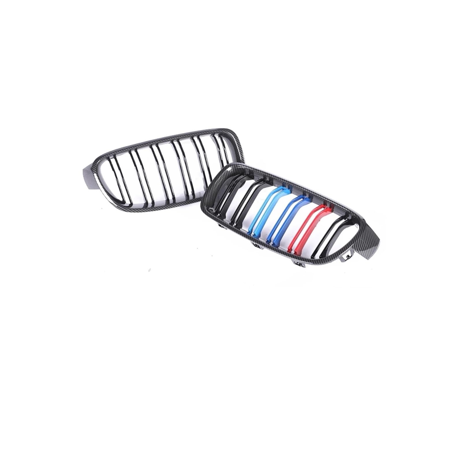 Kühlergrill Für 4Serie F32 F33 F36 F80 F82 2013-2020 Auto Frontstoßstange Nierenglanz Schwarz Carbon Racing Grill Kühlergrill Vorne(Carbon 3 Look) von GBGWRMRYX