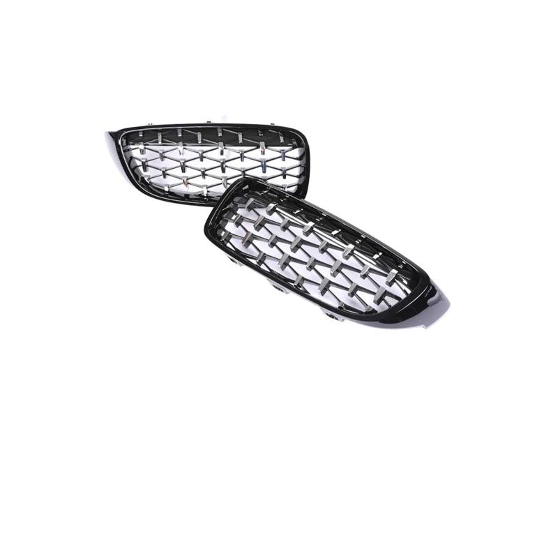 Kühlergrill Für 4Serie F32 F33 F36 F80 F82 2013-2020 Auto Frontstoßstange Nierenglanz Schwarz Carbon Racing Grill Kühlergrill Vorne(Diamond Black Sliver) von GBGWRMRYX