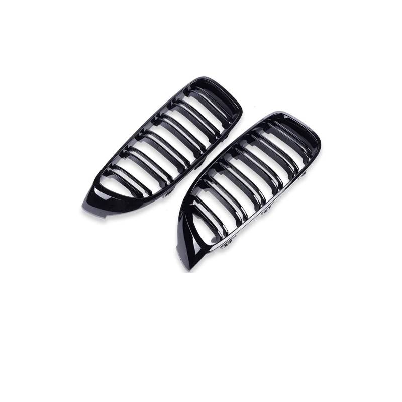 Kühlergrill Für 4Serie F32 F33 F36 F80 F82 2013-2020 Auto Frontstoßstange Nierenglanz Schwarz Carbon Racing Grill Kühlergrill Vorne(Dual Gloss Black) von GBGWRMRYX