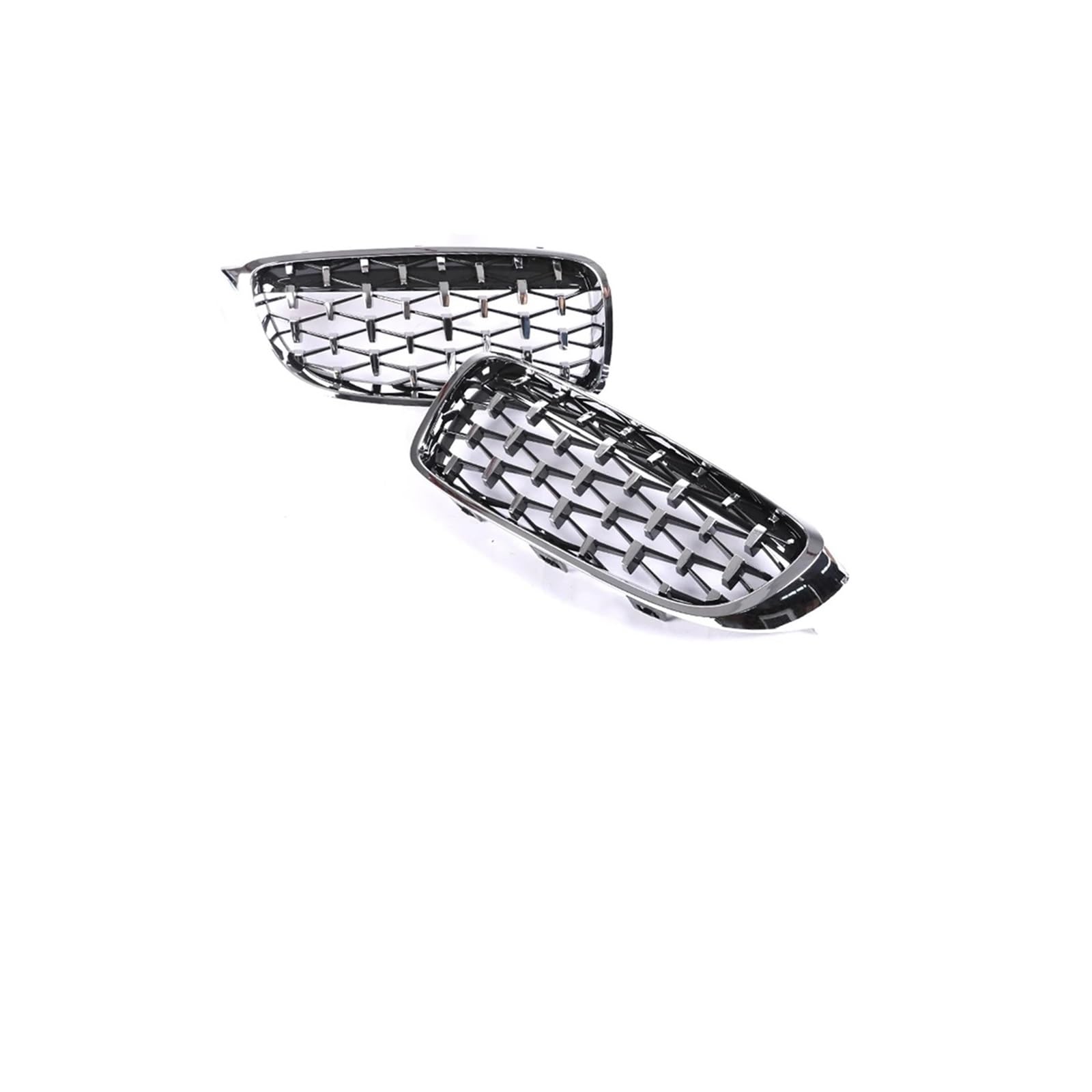 Kühlergrill Für 4er-Serie Für M4 F32 F33 F36 F80 F82 F83 2013-2020 Frontstoßstange Nieren-Carbongrill Glanzschwarz Kühlergrill Vorne(Chrome SliverDiamond) von GBGWRMRYX