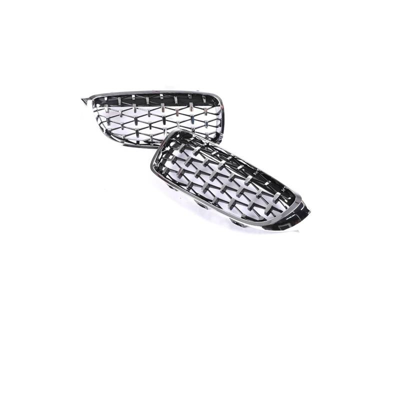 Kühlergrill Für 4er-Serie Für M4 F32 F33 F36 F80 F82 F83 2013-2020 Frontstoßstange Nieren-Carbongrill Glanzschwarz Kühlergrill Vorne(Chrome SliverDiamond) von GBGWRMRYX