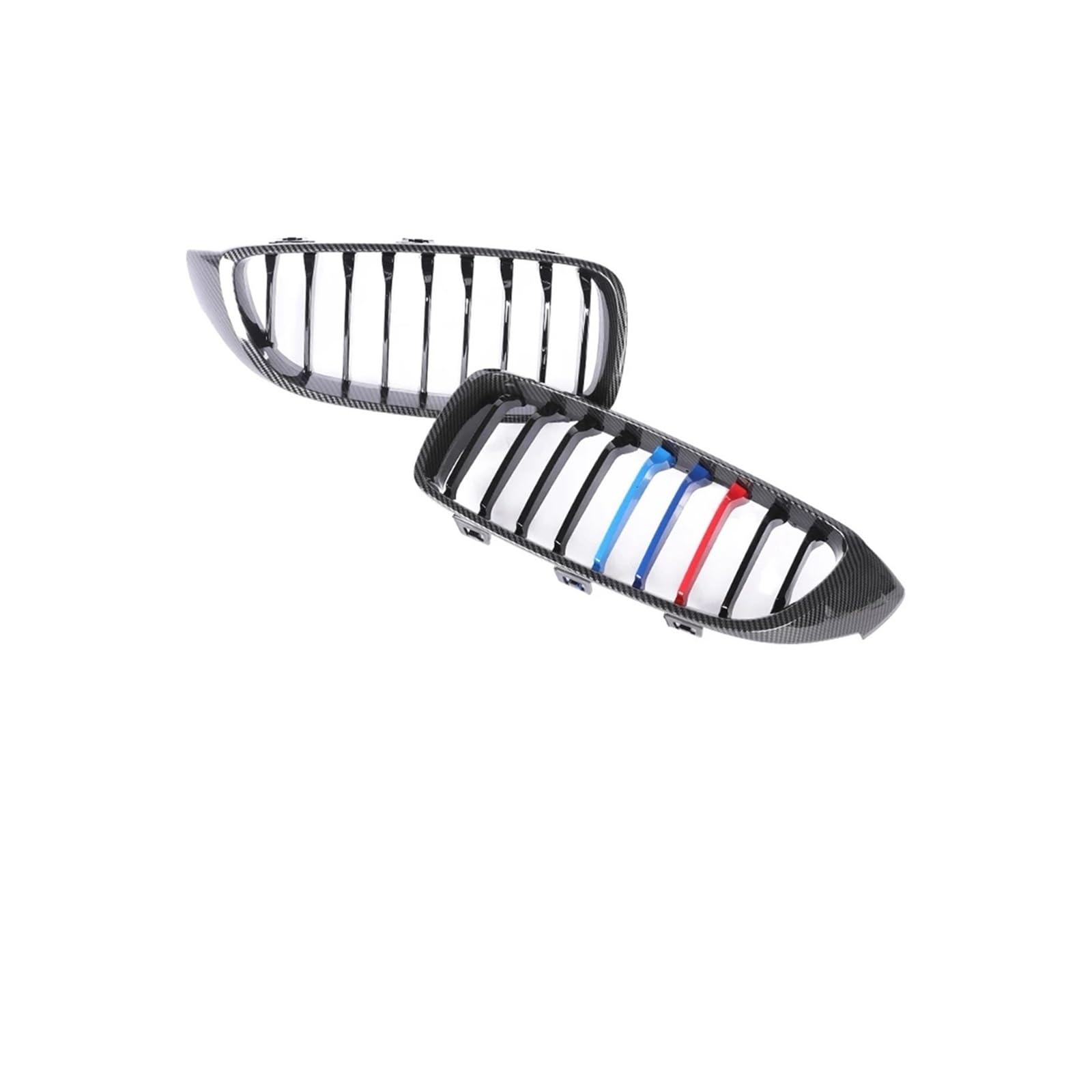 Kühlergrill Für 4er-Serie Für M4 F32 F33 F36 F80 F82 F83 2013-2020 Frontstoßstange Nieren-Carbongrill Glanzschwarz Kühlergrill Vorne(Single 9 Carbon 3) von GBGWRMRYX